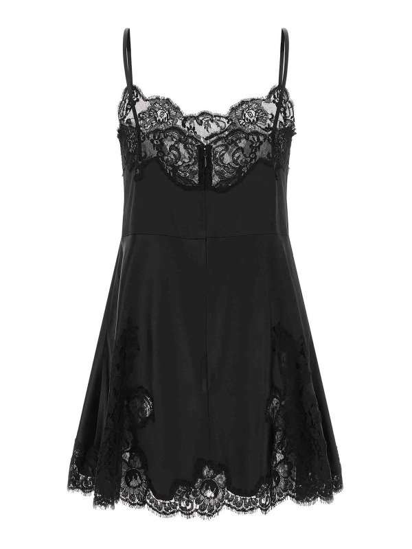 DOLCE & GABBANA: jeans a zampa online - Abito in raso e pizzo