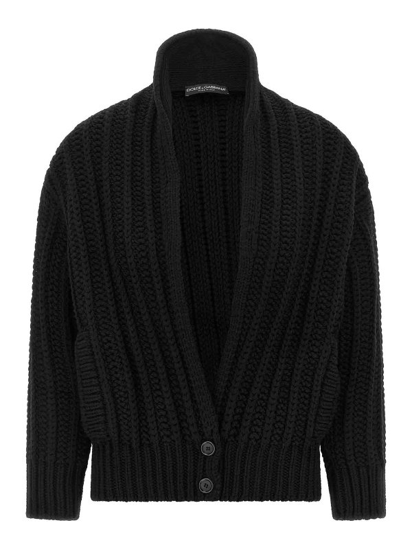 DOLCE & GABBANA: cardigans - Coarse Wool Cardigan