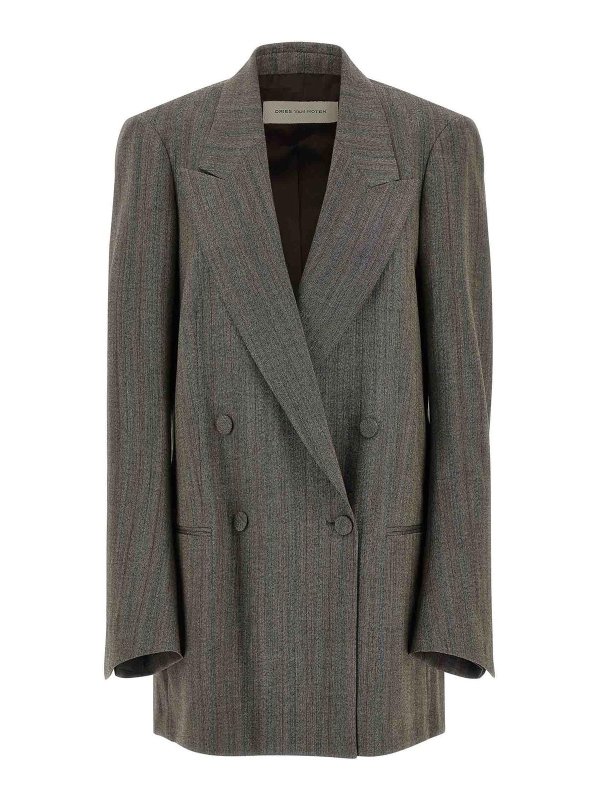 DRIES VAN NOTEN: Blazer - Blazer - Gris