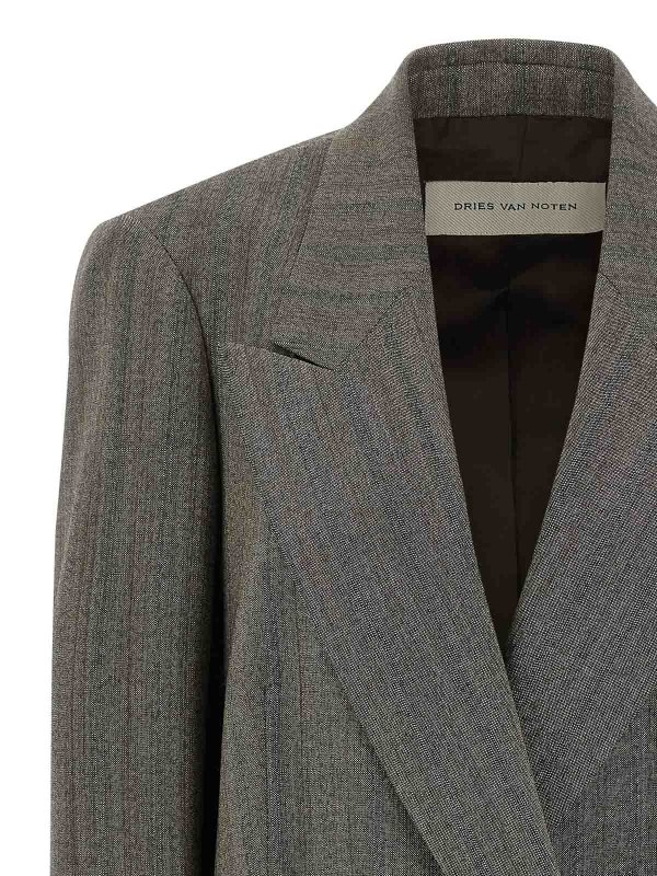 The Best Shops DRIES VAN NOTEN: Blazer - Blazer - Gris