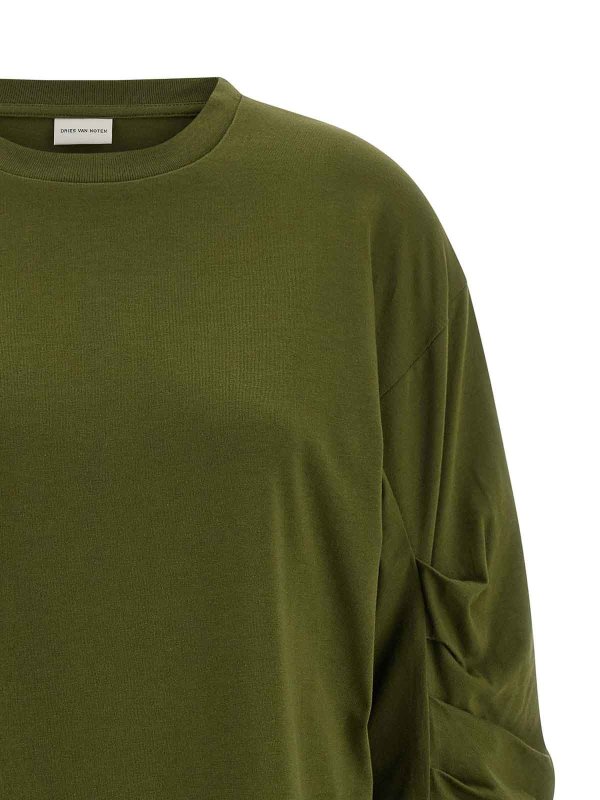 The Best Shops DRIES VAN NOTEN: T-shirts - T-Shirt - Vert
