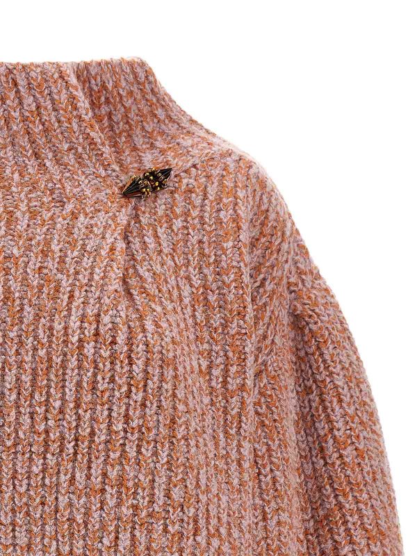 The Best Shops DRIES VAN NOTEN: Strickpullover mit Rundhalsausschnitt - Rundhalspullover - Bunt