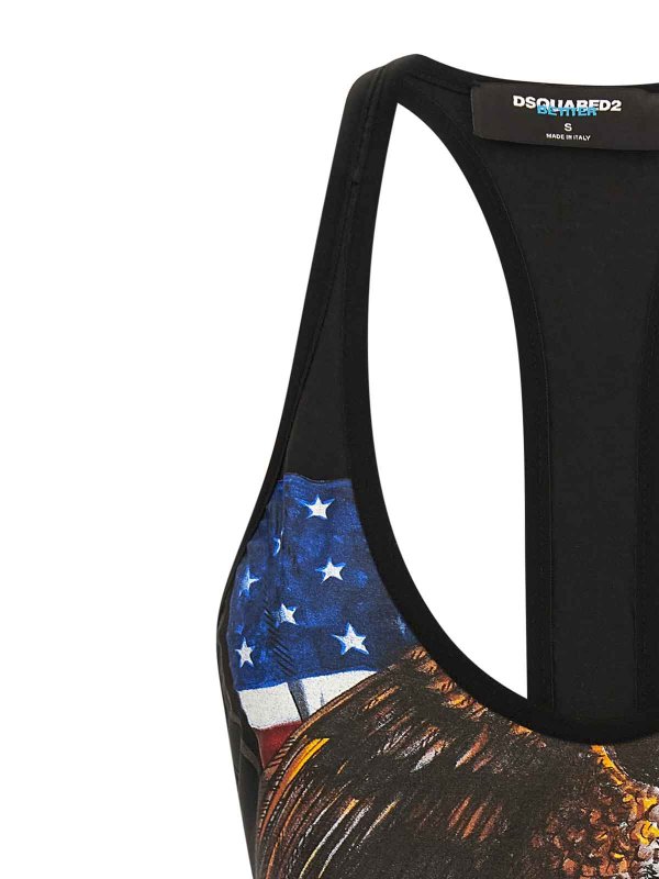 The Best Shops DSQUARED2: Tops und Tank Tops - Top - Schwarz