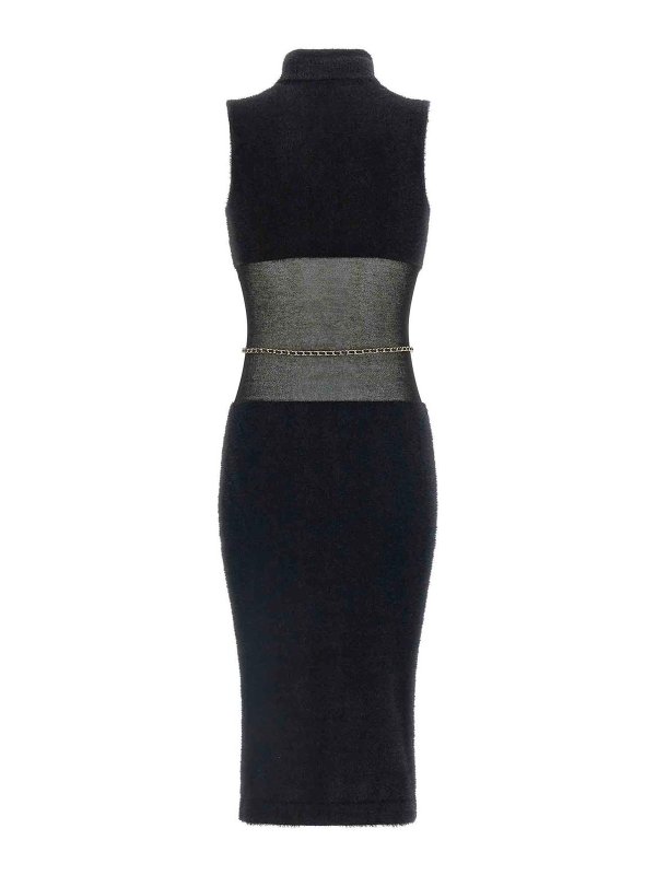 ELISABETTA FRANCHI: abiti al ginocchio online - Abito con inserto in garza