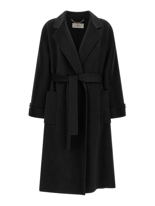 ELISABETTA FRANCHI: Trenchcoats - Trenchcoat - Schwarz