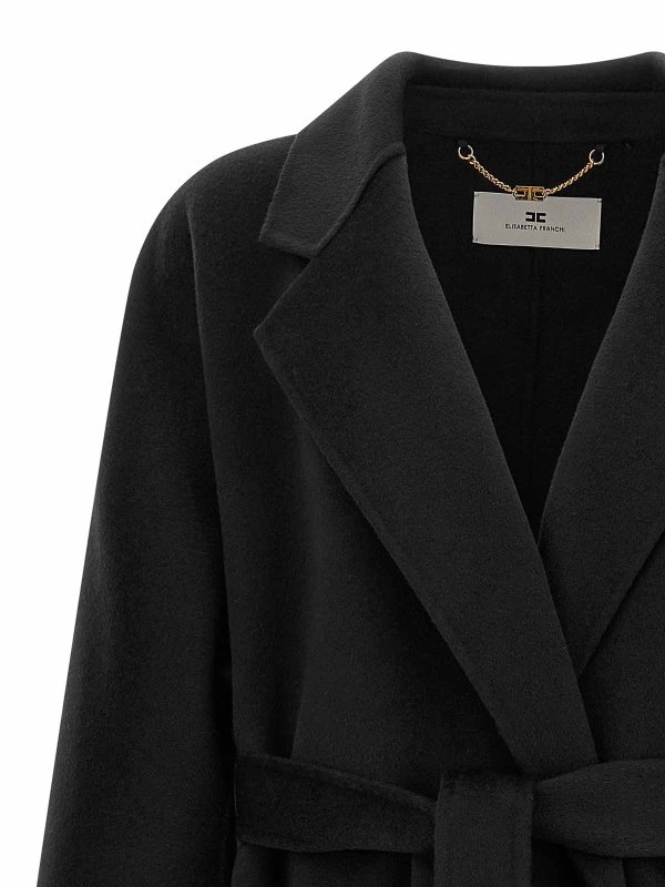 The Best Shops ELISABETTA FRANCHI: Trenchcoats - Trenchcoat - Schwarz