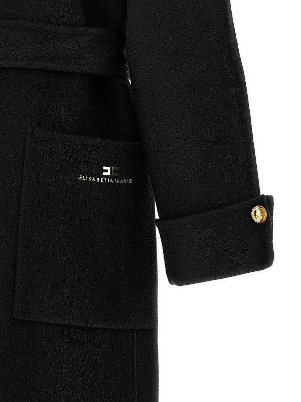 Trenchcoat - Schwarz shop online: ELISABETTA FRANCHI