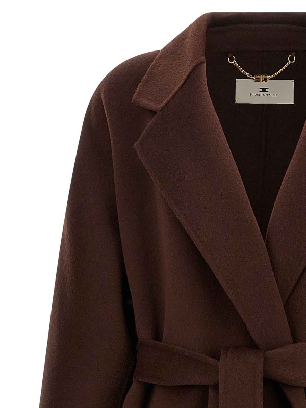 The Best Shops ELISABETTA FRANCHI: Trenchcoats - Trenchcoat - Braun