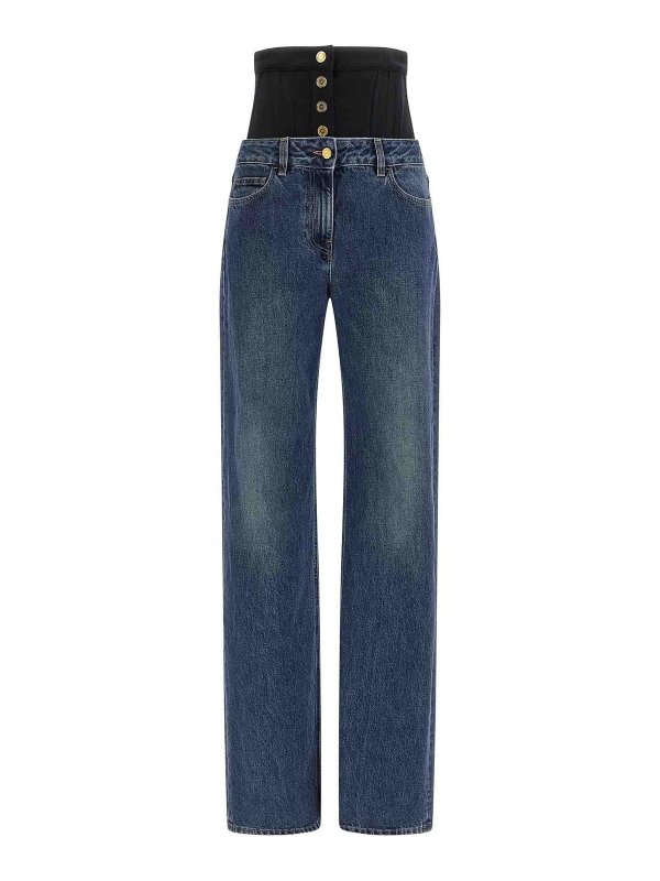 ELISABETTA FRANCHI: Straight Leg Jeans - Straight Leg Jeans - Blau