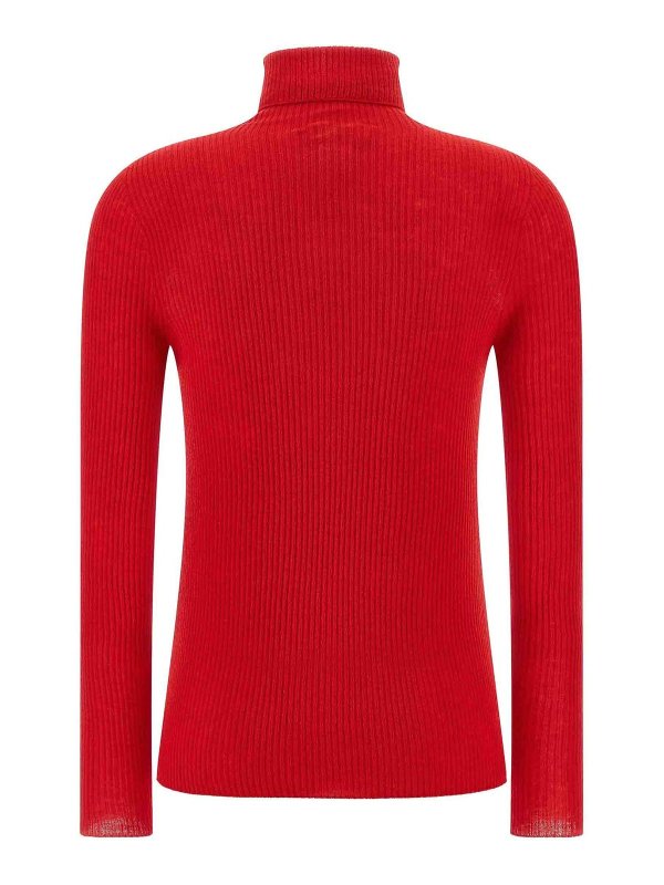 FABIANA FILIPPI: Strickpullover mit Rundhalsausschnitt online - Rundhalspullover - Rot