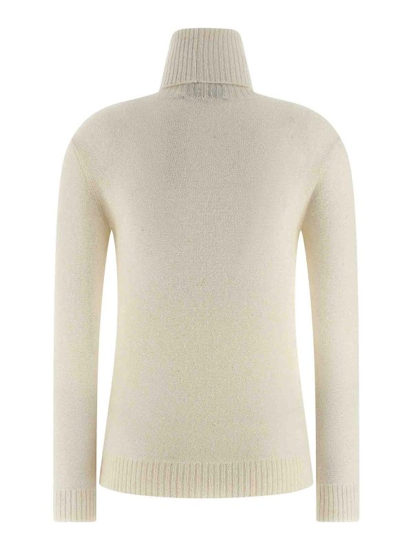 FABIANA FILIPPI: Strickpullover mit Rundhalsausschnitt online - Rundhalspullover - Weiß