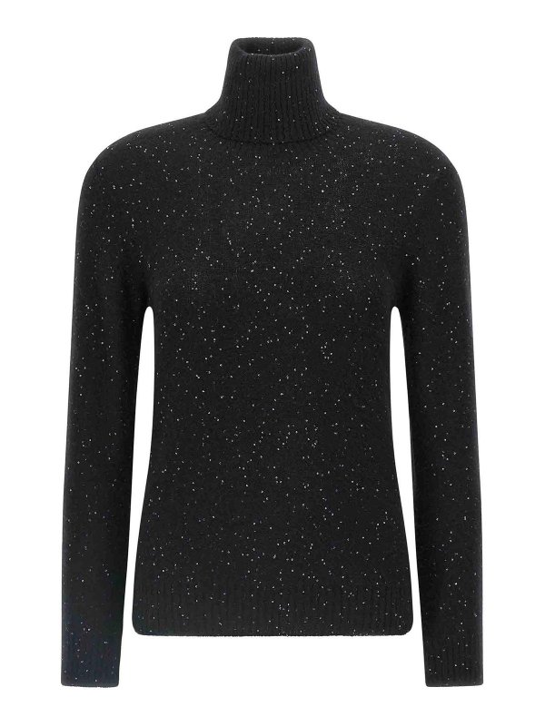 FABIANA FILIPPI: crew necks - Sequin Turtleneck Sweater