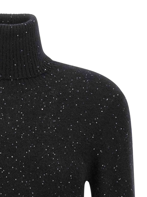The Best Shops FABIANA FILIPPI: crew necks - Sequin Turtleneck Sweater