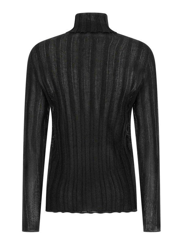 FABIANA FILIPPI: Strickpullover mit Rundhalsausschnitt online - Rundhalspullover - Schwarz