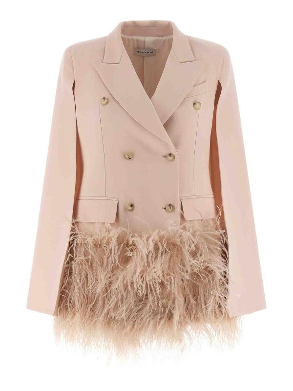 FEDERICA BONIFACI: Vestes de costume - Blazer - Couleur Chair