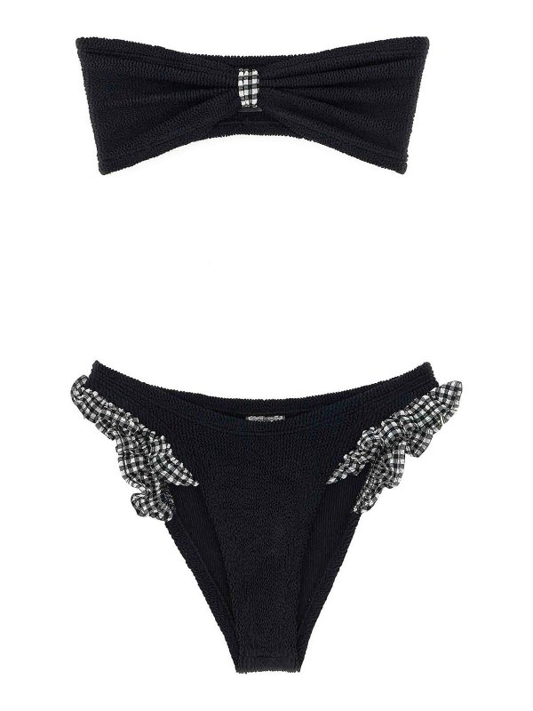 HUNZA G: Bikinis - Maillot De Bain - Blanc