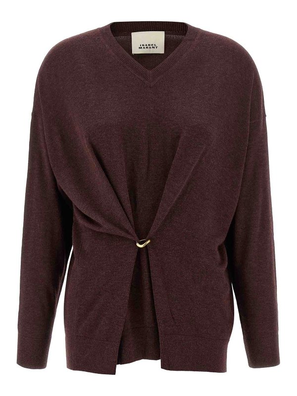 ISABEL MARANT: クルーネック - クルーネック - ダークレッド