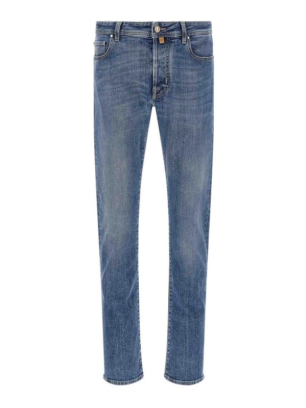 JACOB COHEN: スキニージーンズ - スキニージーンズ - ブルー