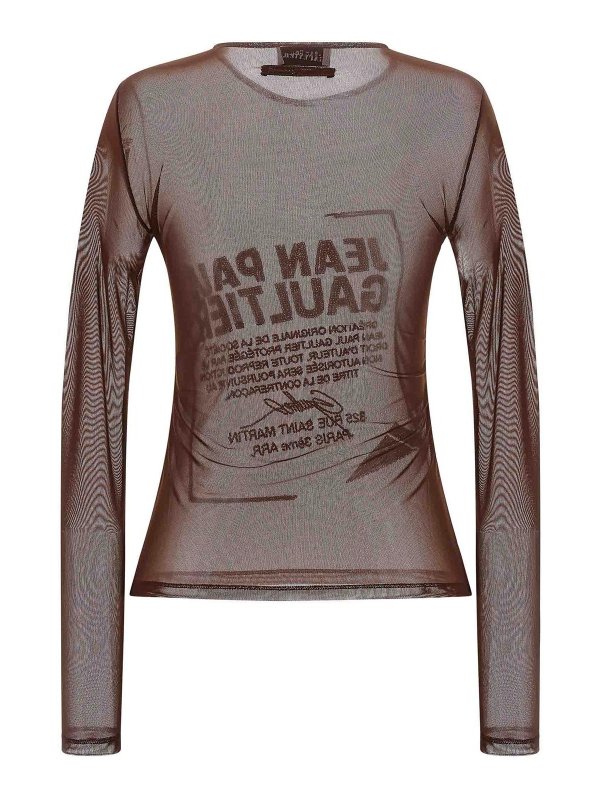 JEAN PAUL GAULTIER: Tops & Débardeurs online - Top - Rouge Brun