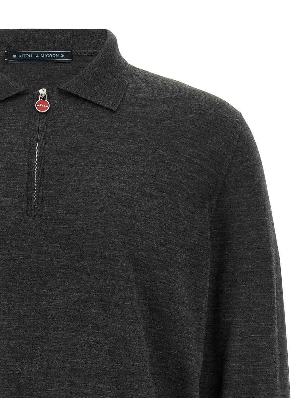 The Best Shops KITON: Polos - Polo - Gris