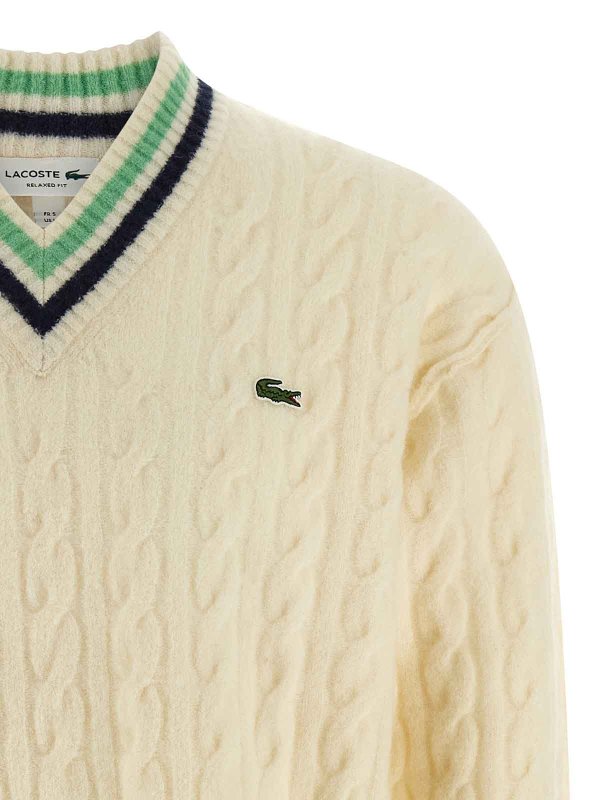 The Best Shops LACOSTE: クルーネック - クルーネック - 白