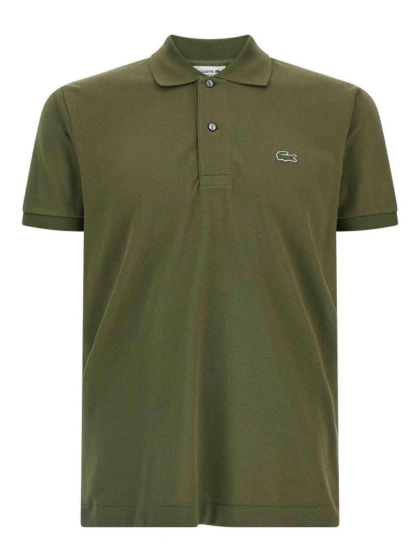 LACOSTE: polo shirts - Logo Patch Polo Shirt