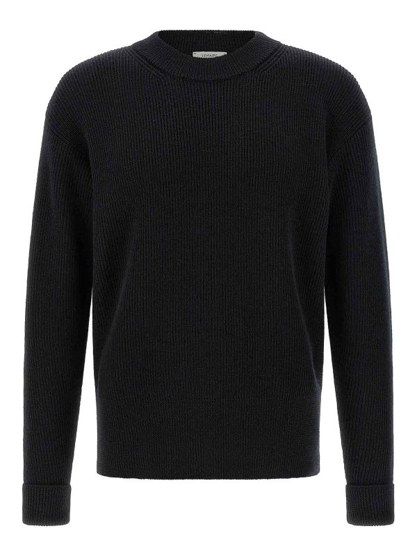LEMAIRE: crew necks - Ribbed Wool Sweater