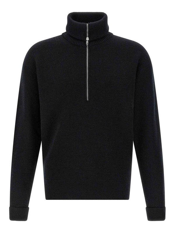 LEMAIRE: crew necks - Half Zip Sweater