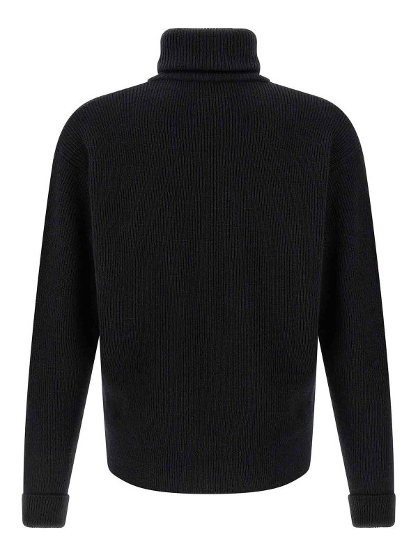 LEMAIRE: crew necks online - Half Zip Sweater