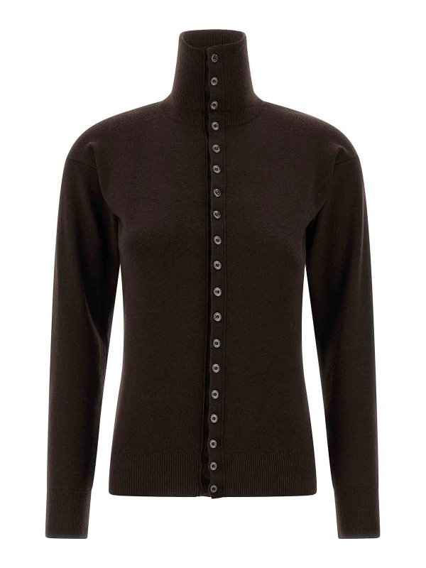 LEMAIRE: cardigans - Buttoned Fitted Cardigan