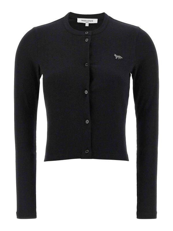 MAISON KITSUNÉ: Cárdigans - Cárdigan - Negro