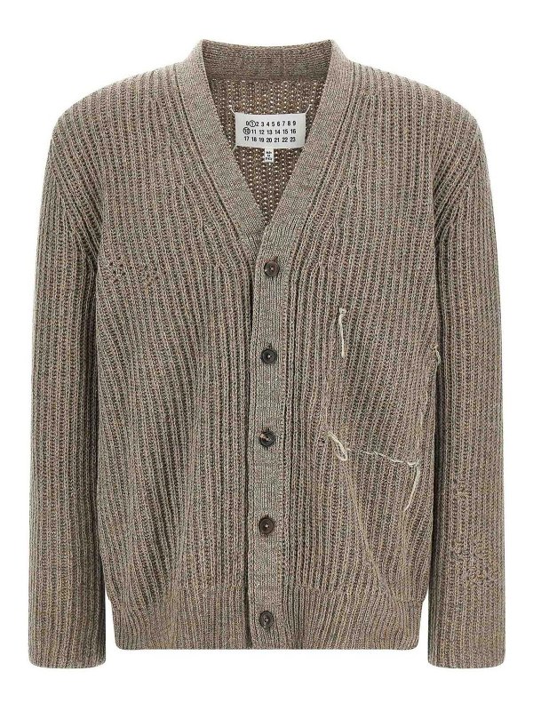 Maison Margiela: cardigan - Cardigan in lana