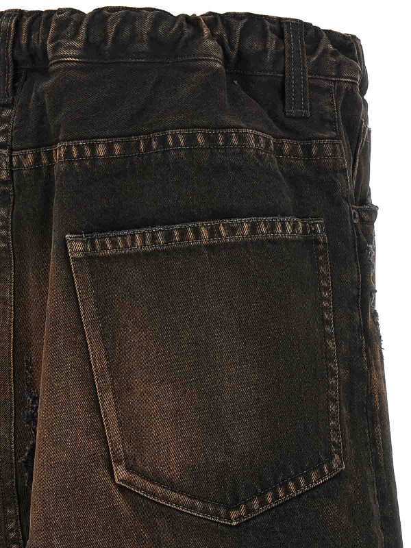 Waist Layered Denim Pants shop online: MAISON MIHARA YASUHIRO