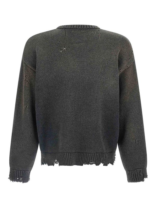 MAISON MIHARA YASUHIRO: crew necks online - Whale Jacquard Knit Sweater