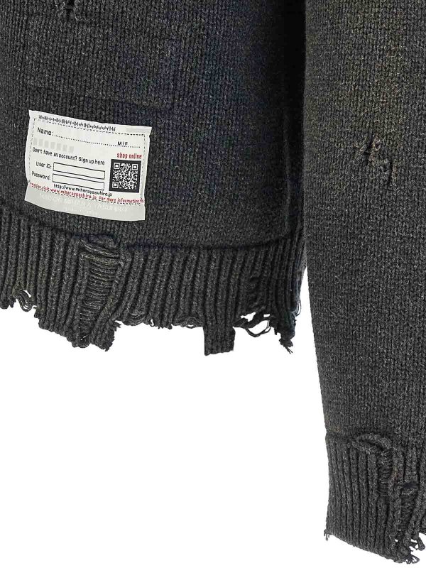 Whale Jacquard Knit Sweater shop online: MAISON MIHARA YASUHIRO