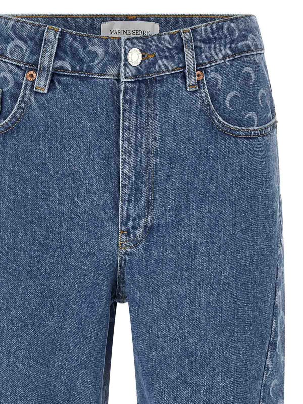 The Best Shops MARINE SERRE: straight leg jeans - Jeans