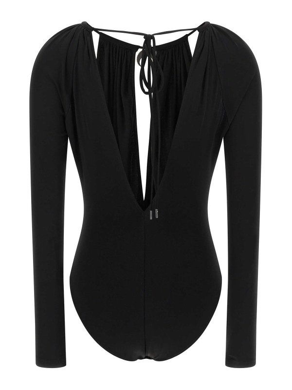 MARINE SERRE: Tops y camisetas sin mangas online - Top - Negro