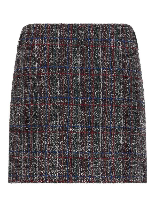 MISSONI: mini skirts online - Sequin Tartan Skirt
