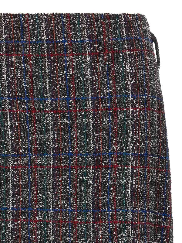 The Best Shops MISSONI: mini skirts - Sequin Tartan Skirt