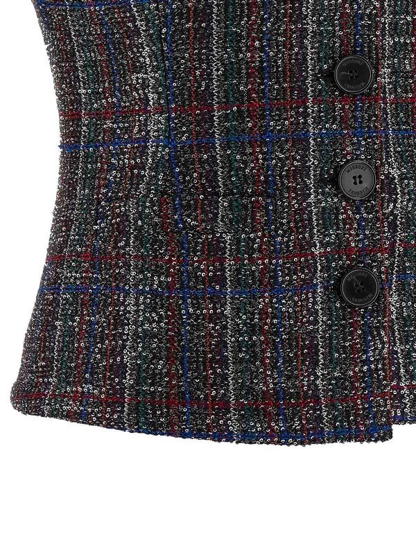 Sequin Tartan Vest Replica 
online: MISSONI