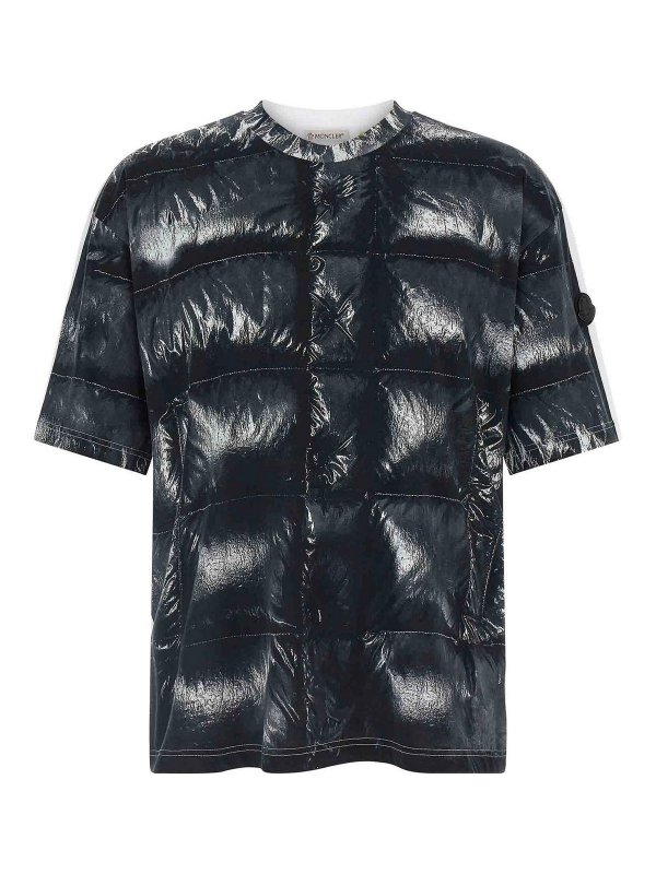 MONCLER: Tシャツ - Tシャツ - 黒