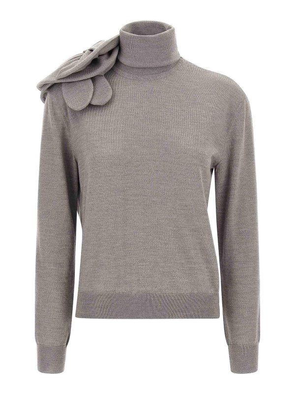 MOSCHINO: Pull col rond - Pull Col Rond - Gris