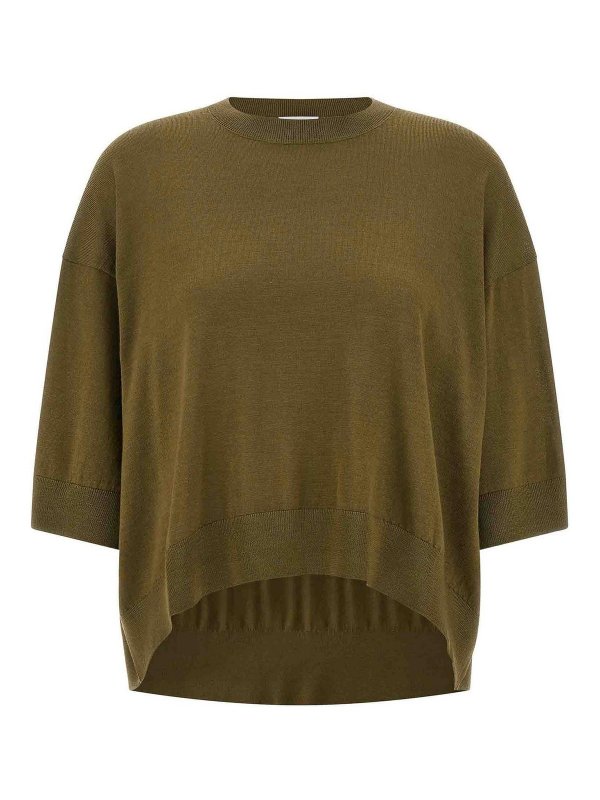 Nude: crew necks - Cropped Wool Sweater