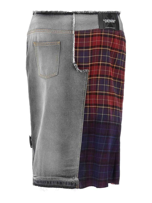 OFF-WHITE: Faldas media pierna y semilargas online - Falda Semilarga - Multicolor