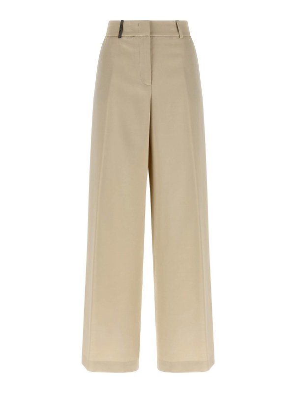 PESERICO: Pantalons casual - Pantalons Décontractés - Beige