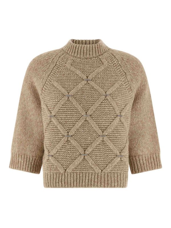 PESERICO: crew necks - Jewel Diamond Sweater