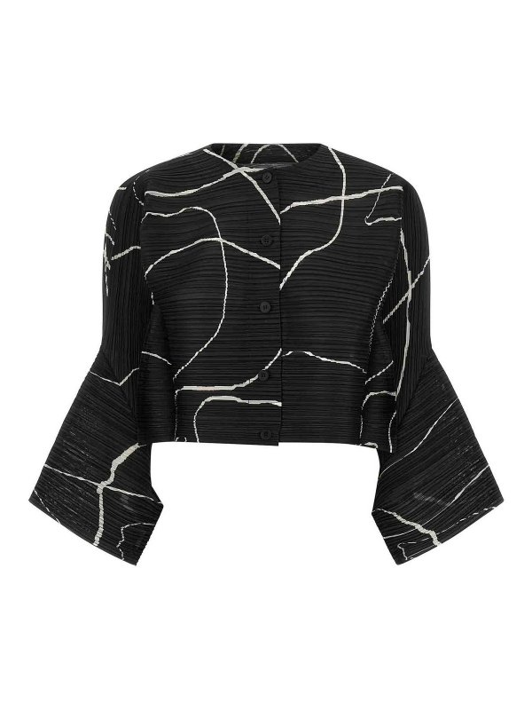 PLEATS PLEASE ISSEY MIYAKE: cardigan - Pausa Cardigan