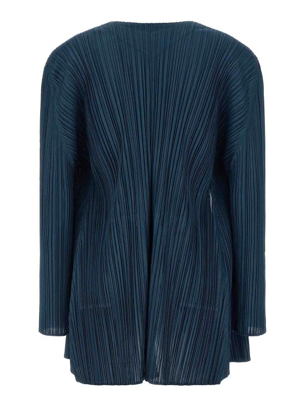 PLEATS PLEASE ISSEY MIYAKE: cardigans online - Mellow Pleats Cardigan