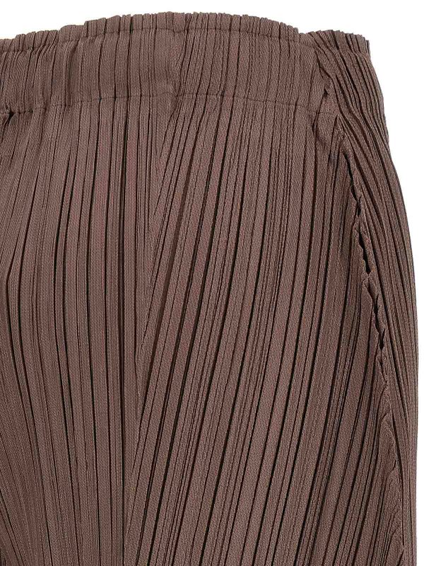 Casual Hose - Braun shop online: PLEATS PLEASE ISSEY MIYAKE