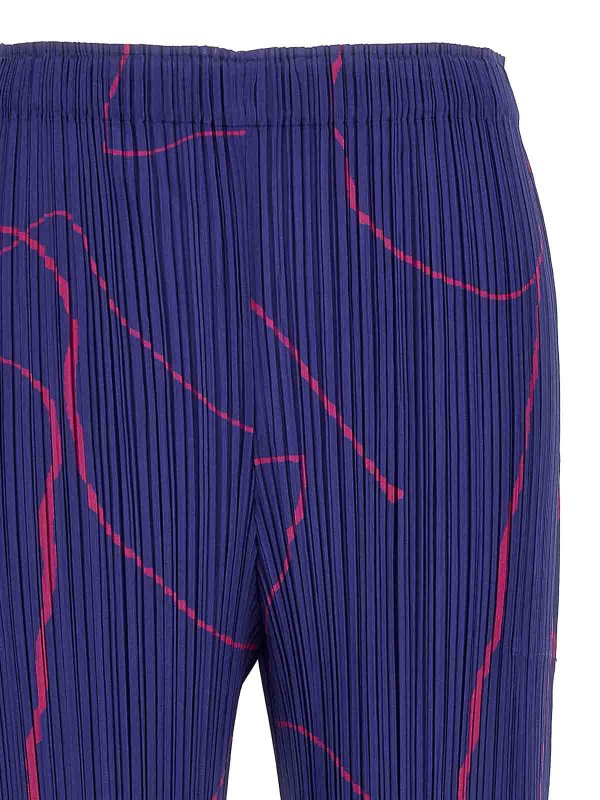 The Best Shops PLEATS PLEASE ISSEY MIYAKE: Casual Hosen - Casual Hose - Blau